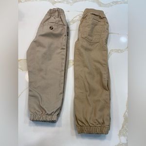 Set of khaki jogger pants